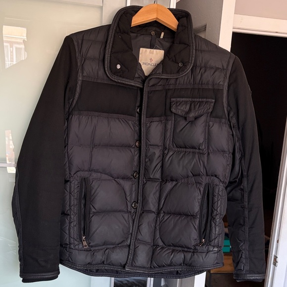 Moncler Charcoal Quilted Jacket